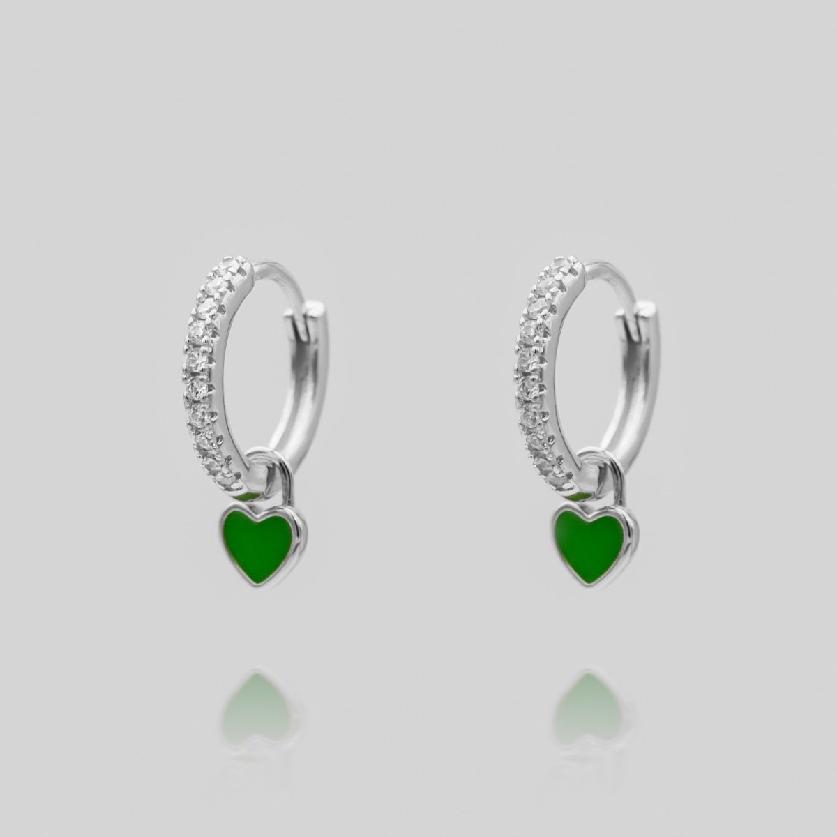 Gabby Heart Huggies - ISMI JEWELS