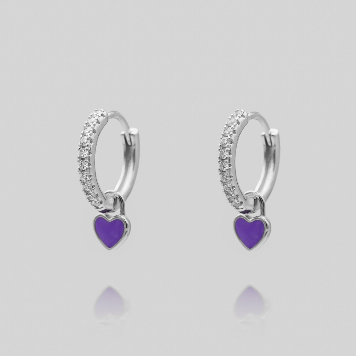Gabby Heart Huggies - ISMI JEWELS