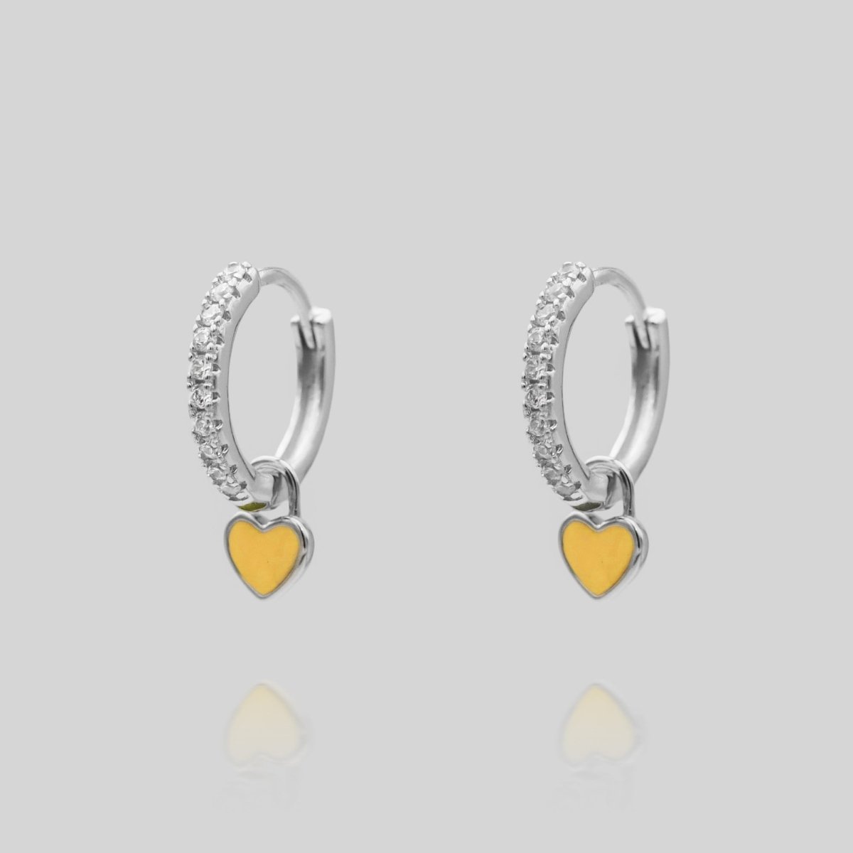 Gabby Heart Huggies - ISMI JEWELS