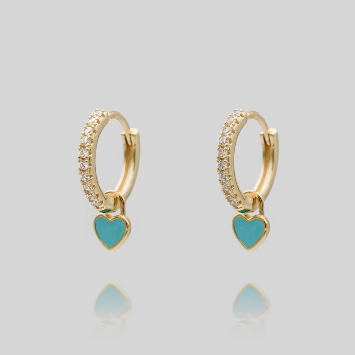 Gabby Heart Huggies - ISMI JEWELS