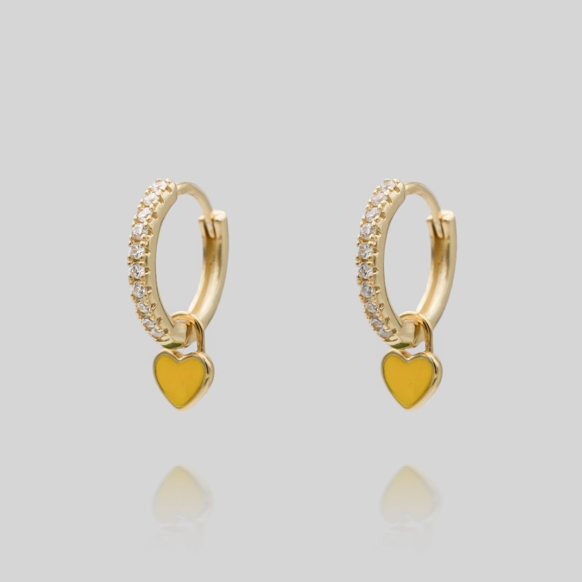Gabby Heart Huggies - ISMI JEWELS