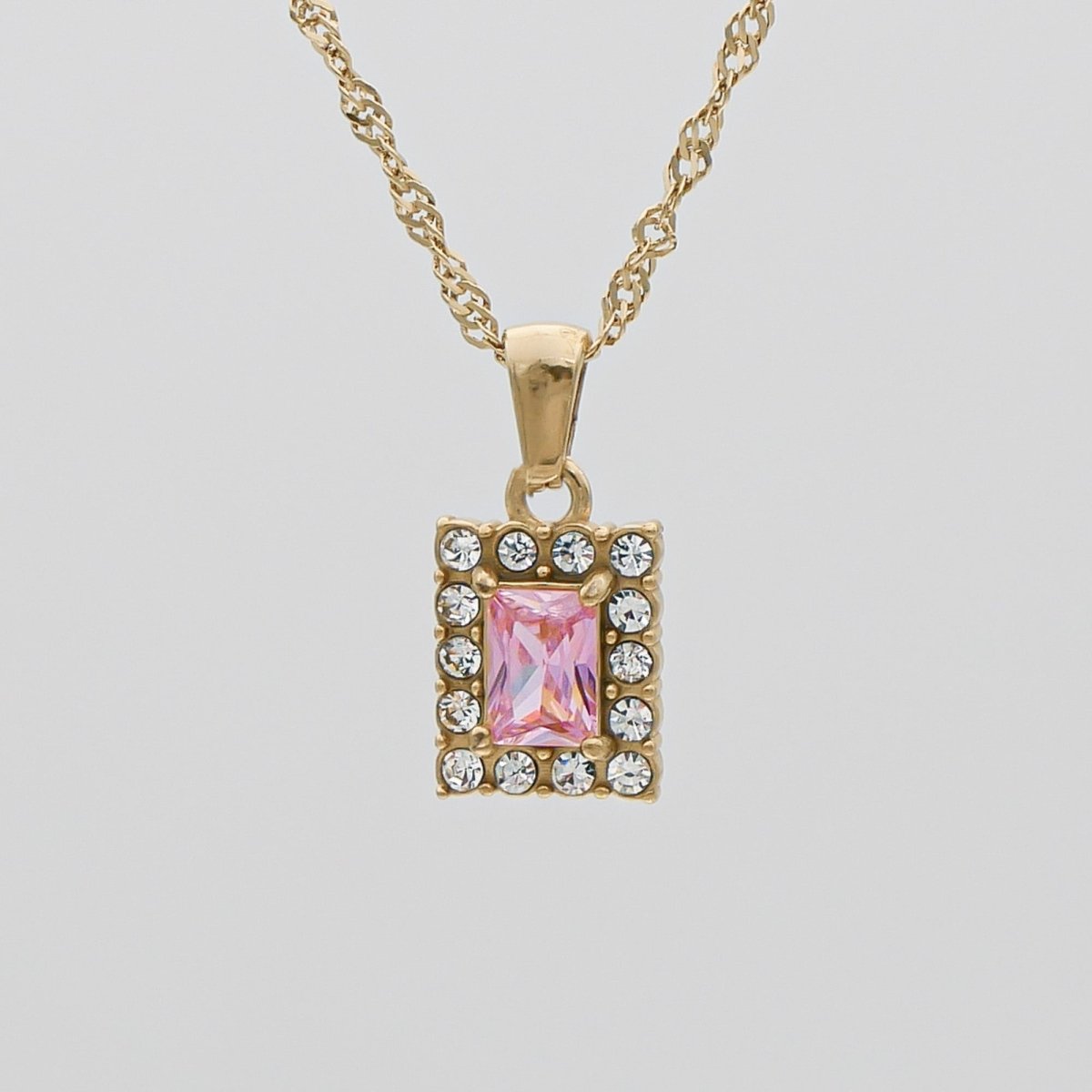 Gaia Gemstone Tablet Necklace - ISMI JEWELS