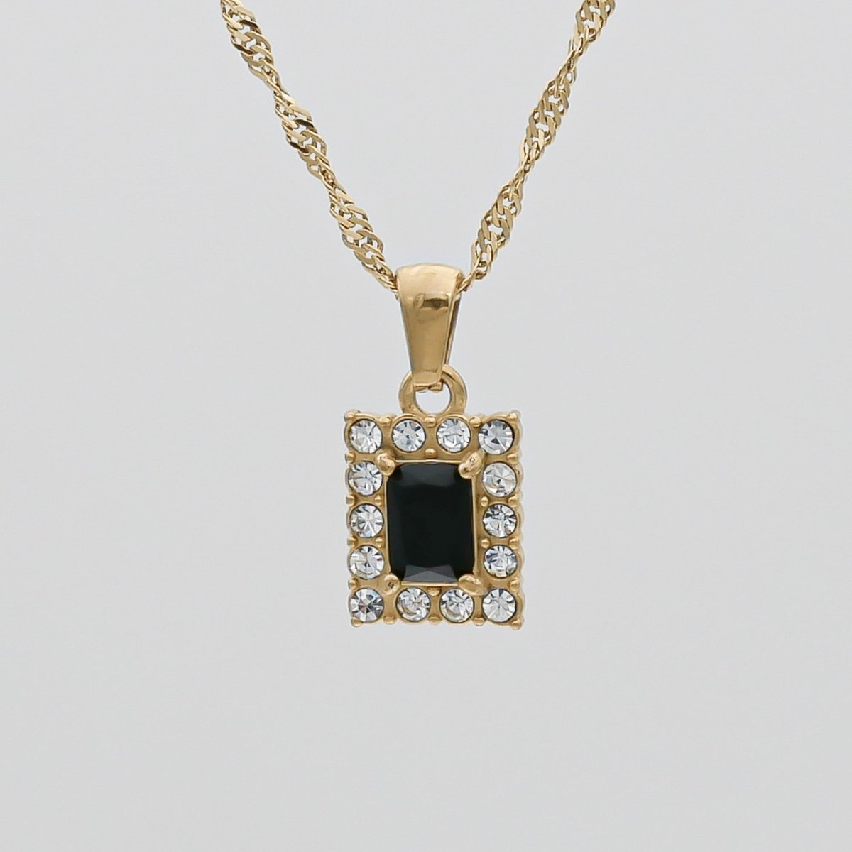 Gaia Gemstone Tablet Necklace - ISMI JEWELS