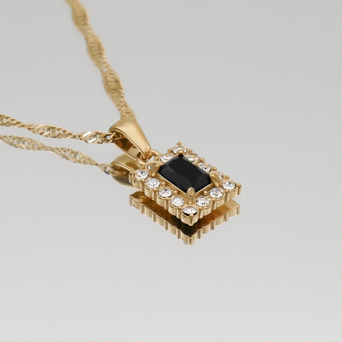 Gaia Gemstone Tablet Necklace - ISMI JEWELS