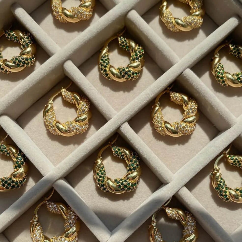 Gia Twisted Earrings - ISMI JEWELS