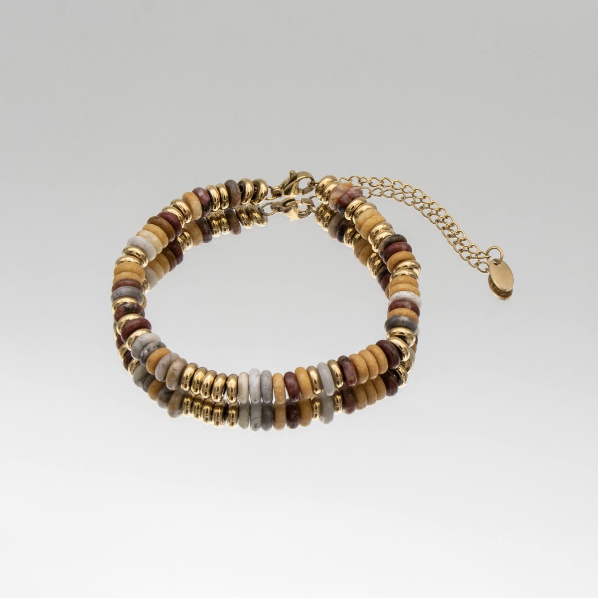 Harmony Natural Stone Beaded Bracelet - ISMI JEWELS