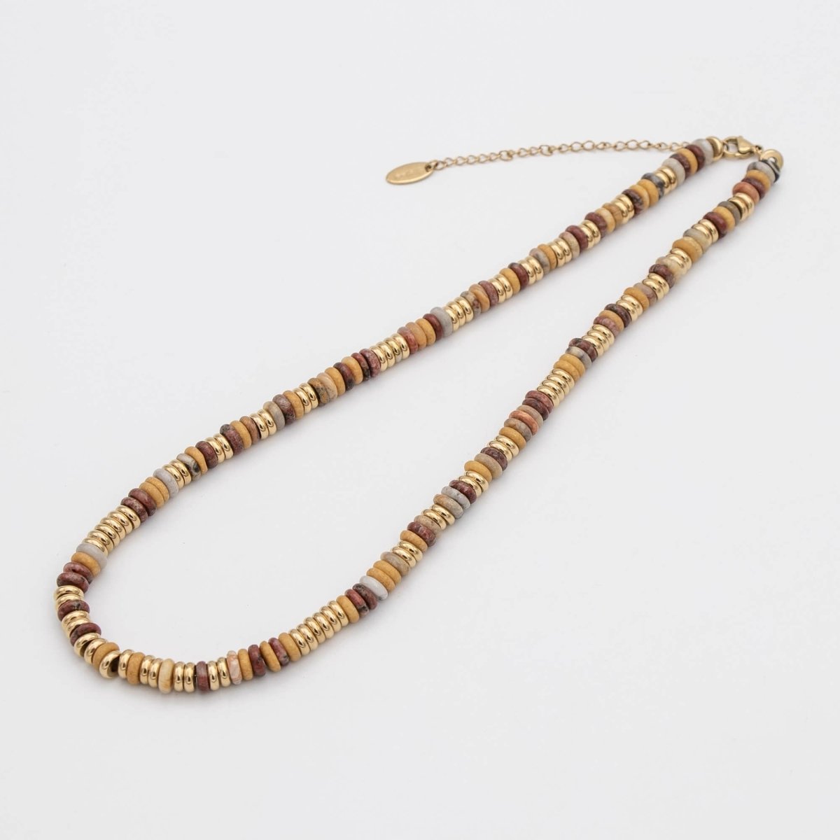 Harmony Natural Stone Beaded Necklace - ISMI JEWELS
