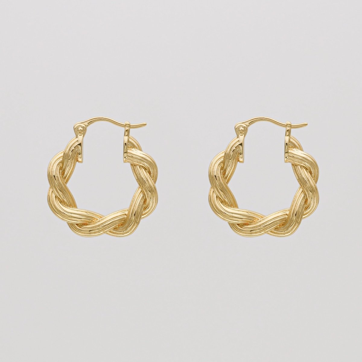 Hattie Twisted Hoop Earrings - ISMI JEWELS