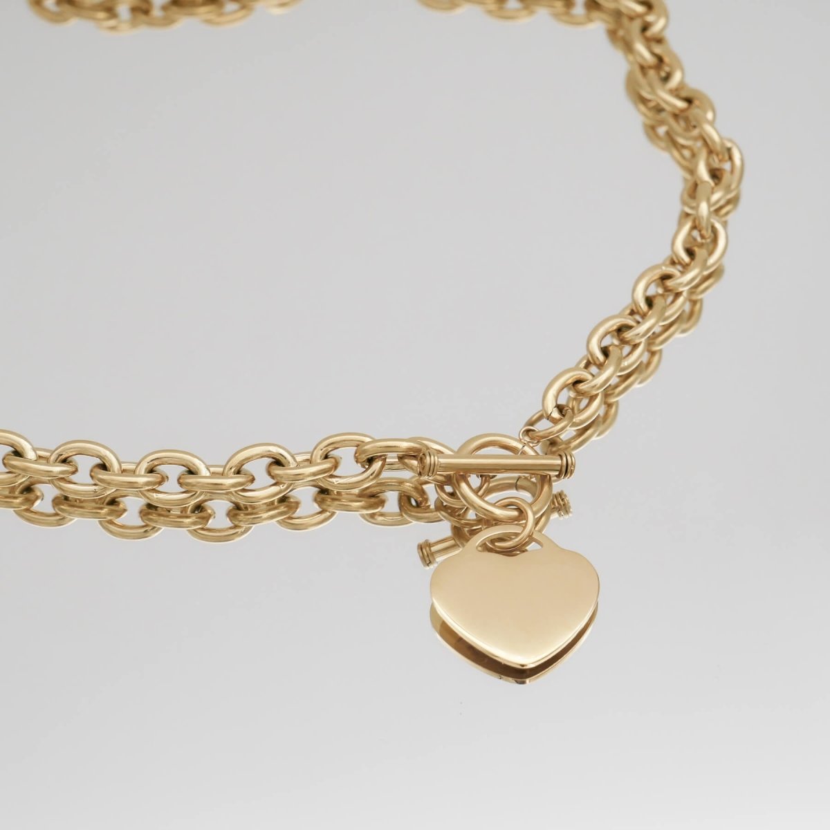 Hayley Heart T-Bar Necklace - ISMI JEWELS