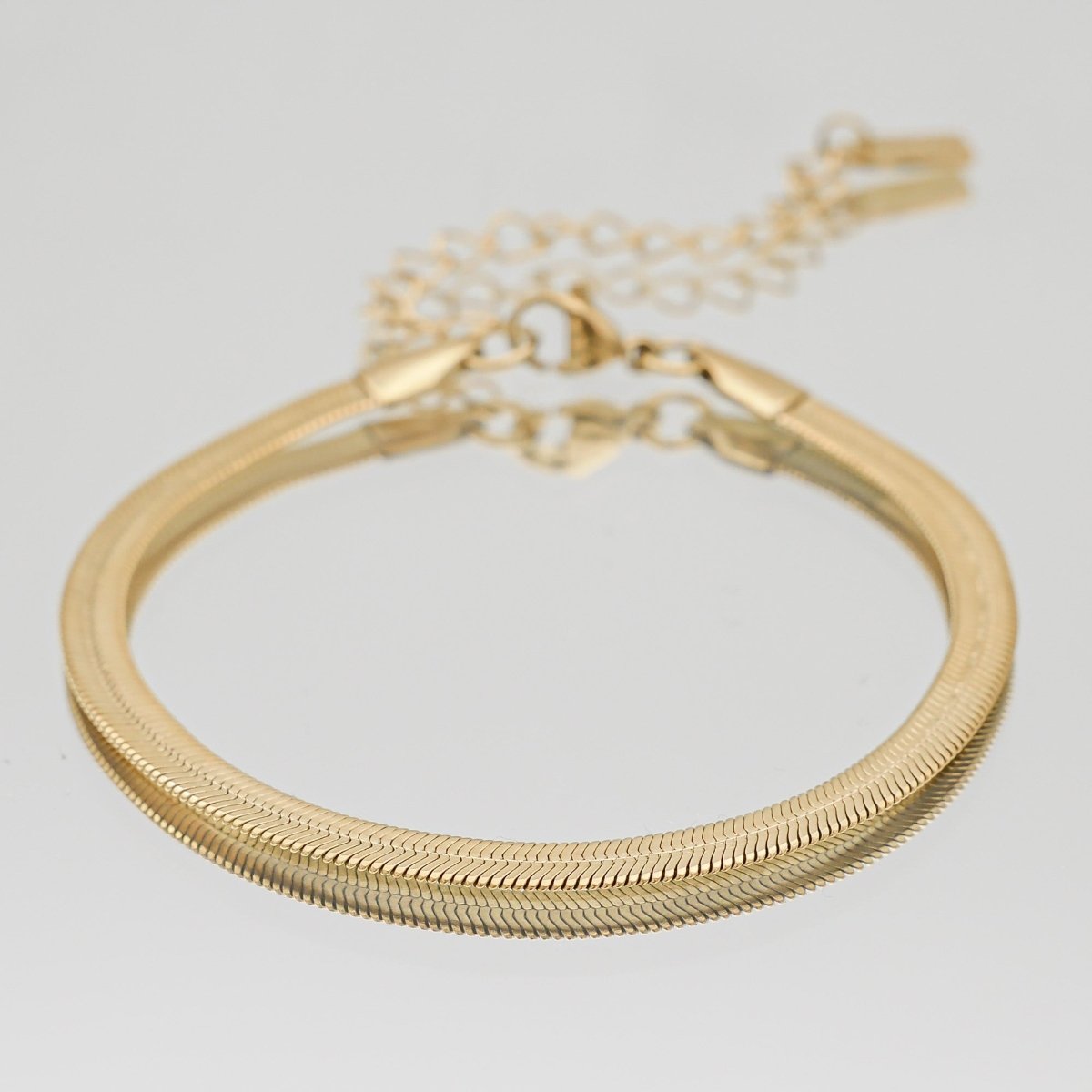 Herringbone Anklet - ISMI JEWELS