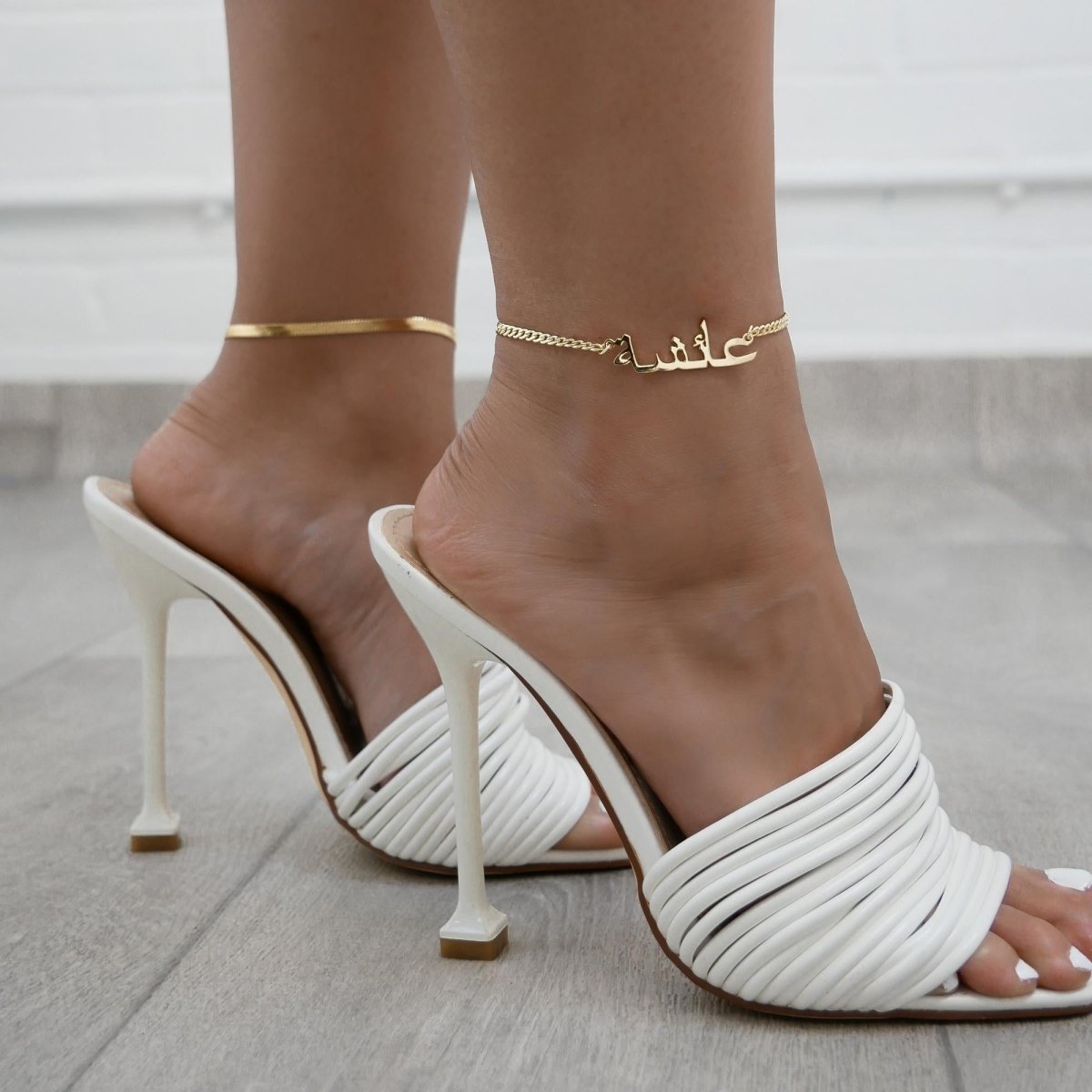 Herringbone Anklet - ISMI JEWELS