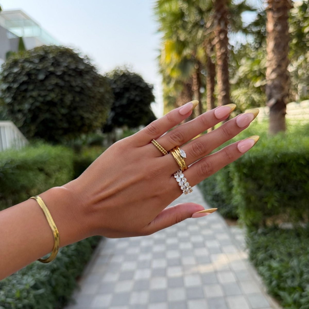 Herringbone Chain Bracelet - ISMI JEWELS