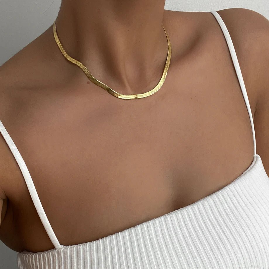 Herringbone Necklace - ISMI JEWELS