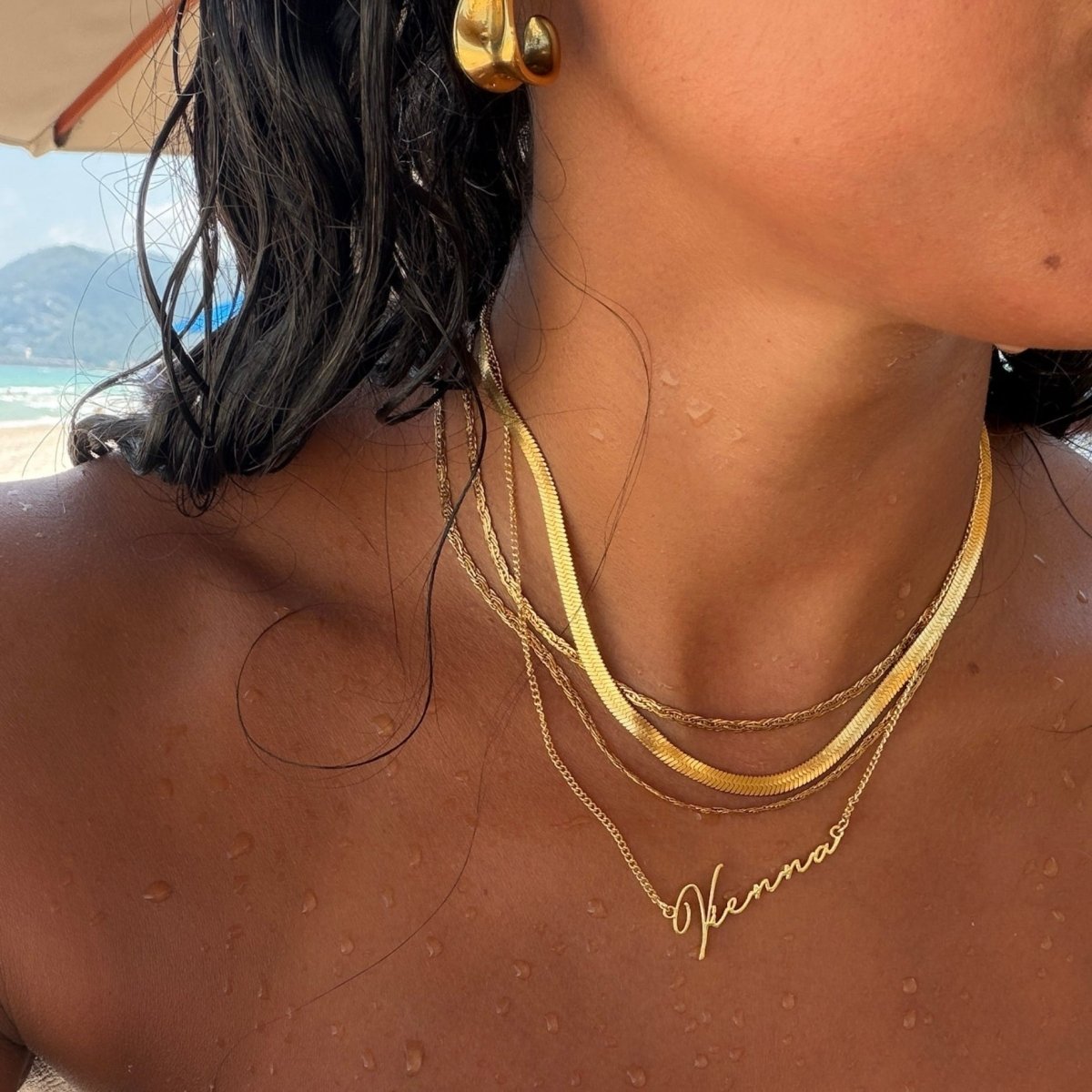 Herringbone Necklace - ISMI JEWELS