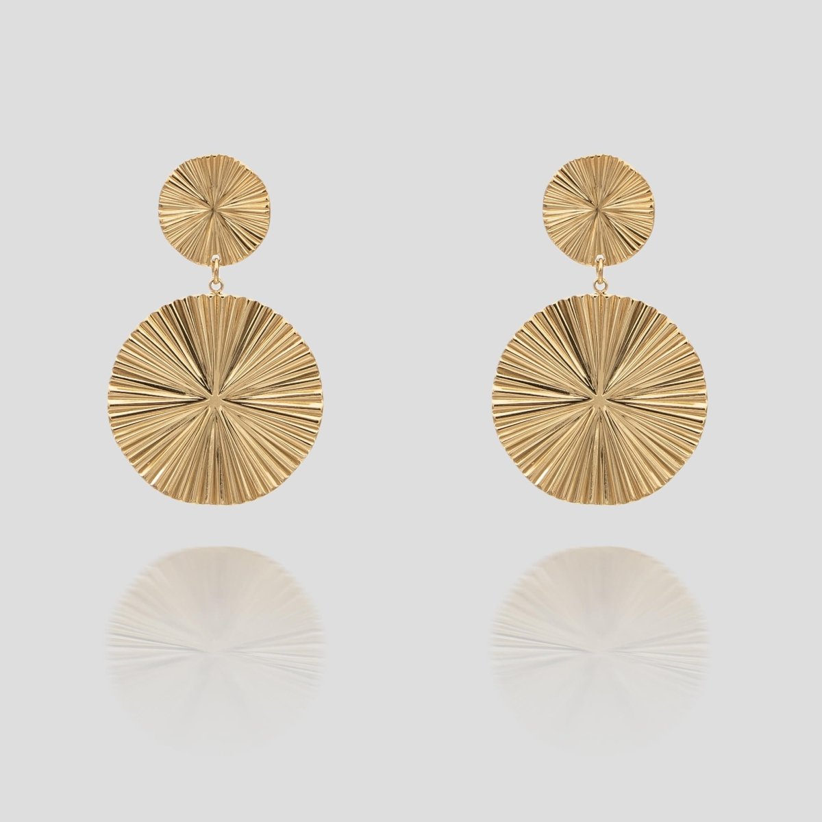Hina Geometric Drop Earrings - ISMI JEWELS