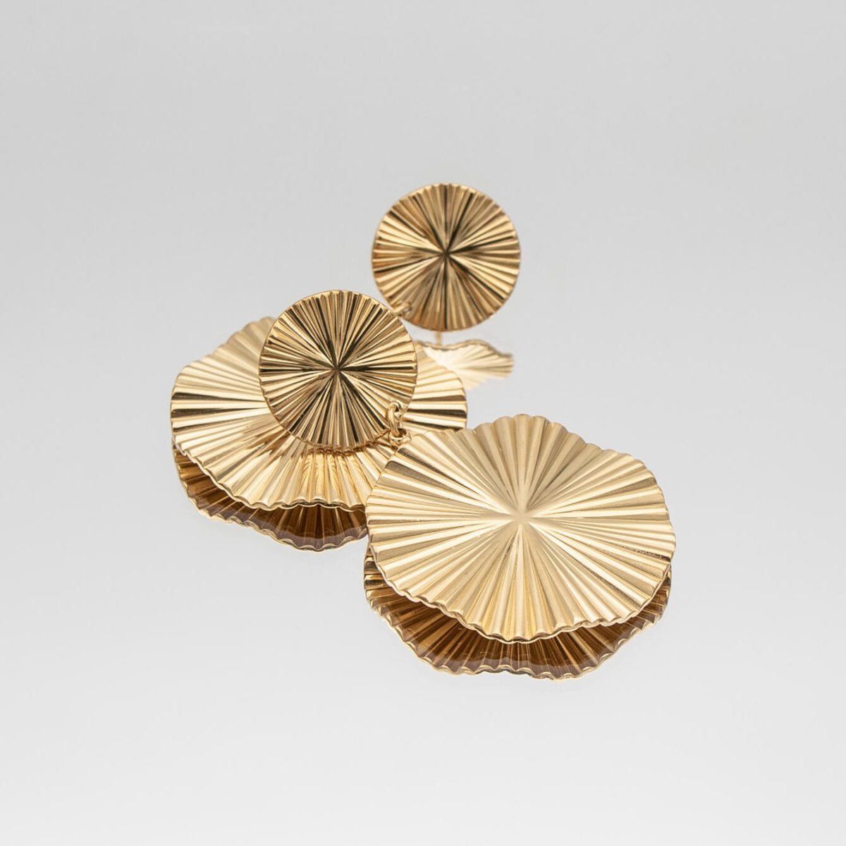 Hina Geometric Drop Earrings - ISMI JEWELS