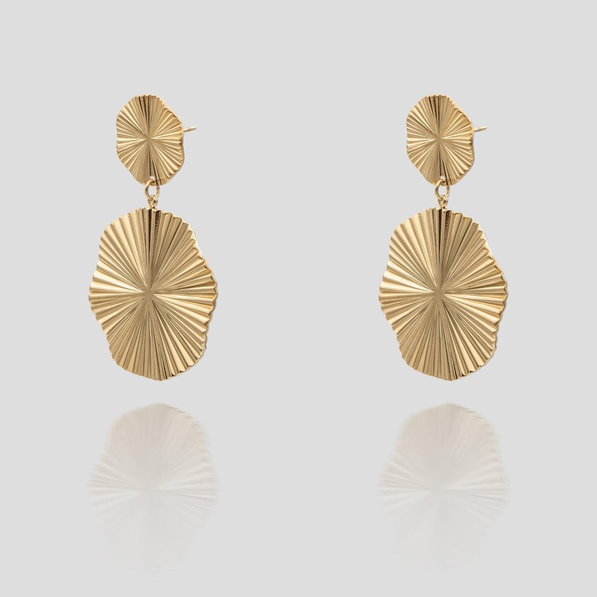 Hina Geometric Drop Earrings - ISMI JEWELS