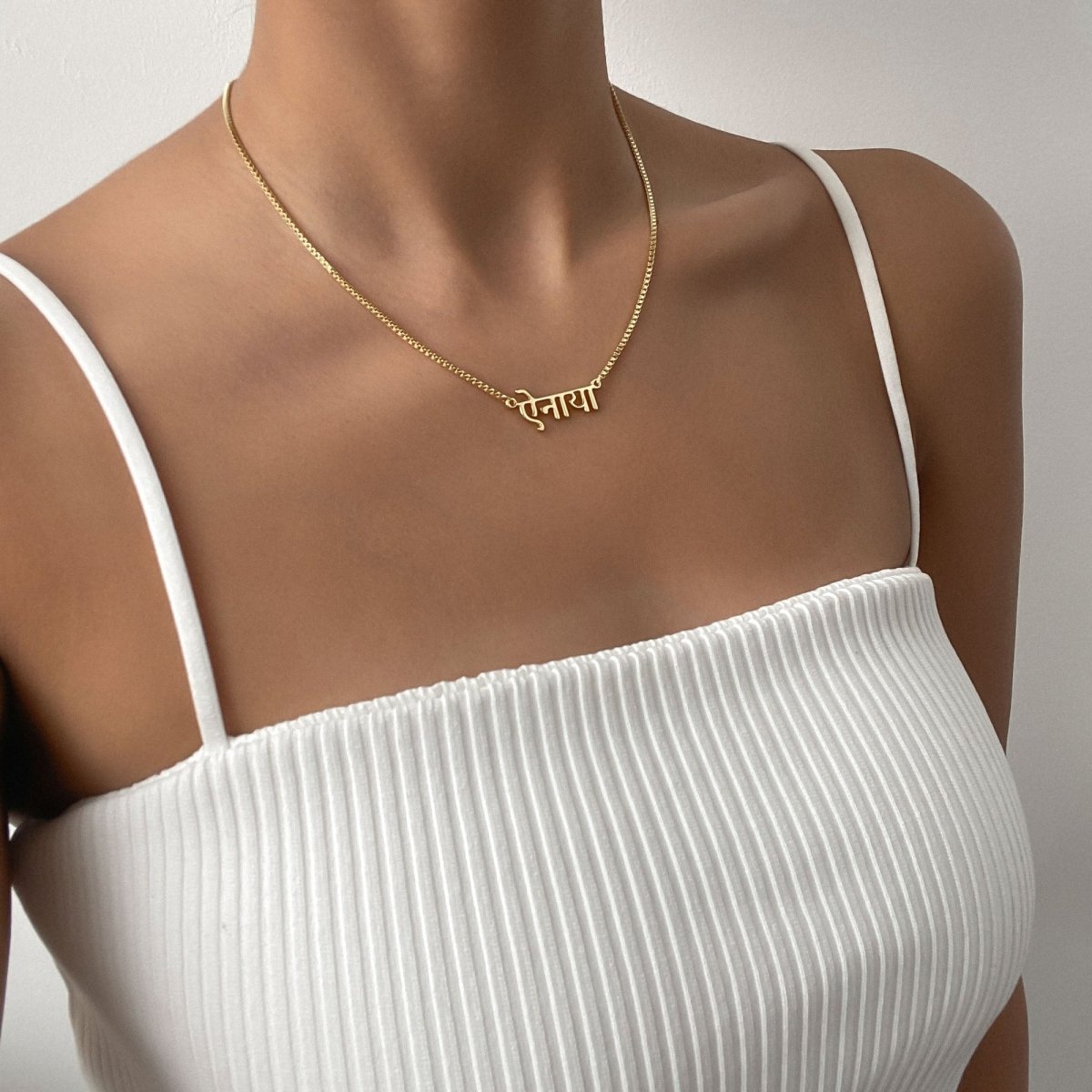 Hindi Name Necklace - ISMI JEWELS