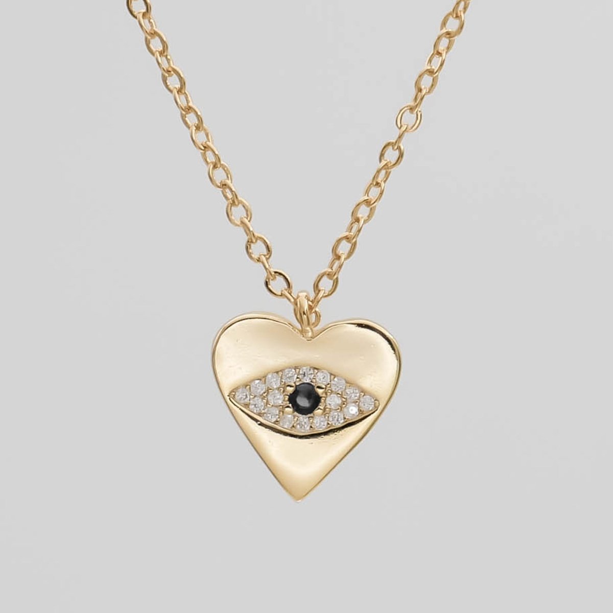 Horus Eye Heart Necklace - ISMI JEWELS