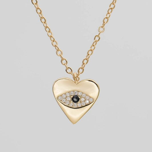 Horus Eye Heart Necklace - ISMI JEWELS