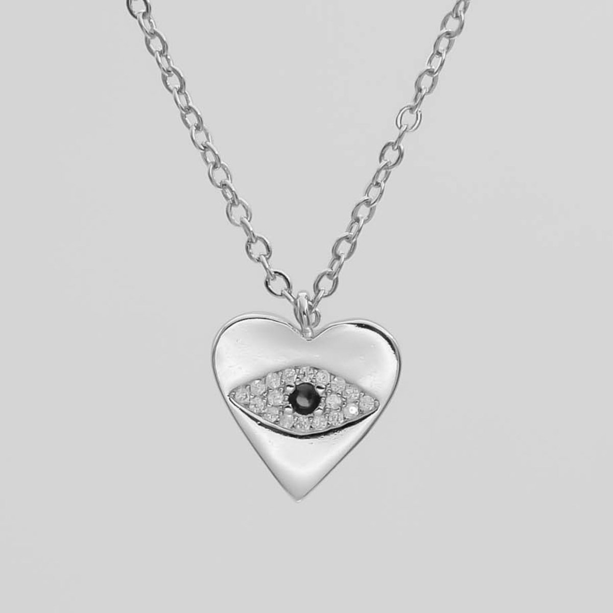 Horus Eye Heart Necklace - ISMI JEWELS