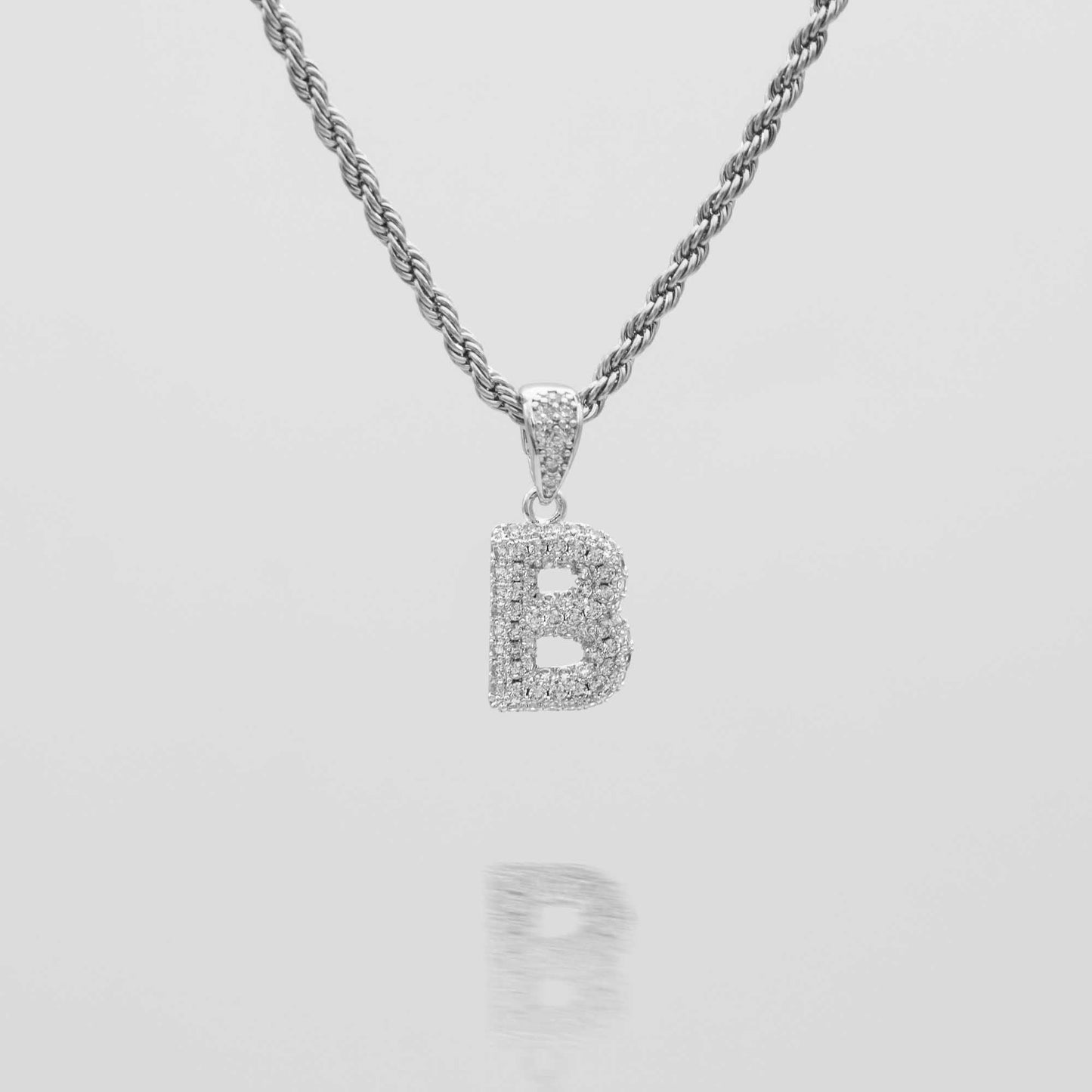 Pave Mini Bubble Initial Necklace - Image 12 - ISMI JEWELS
