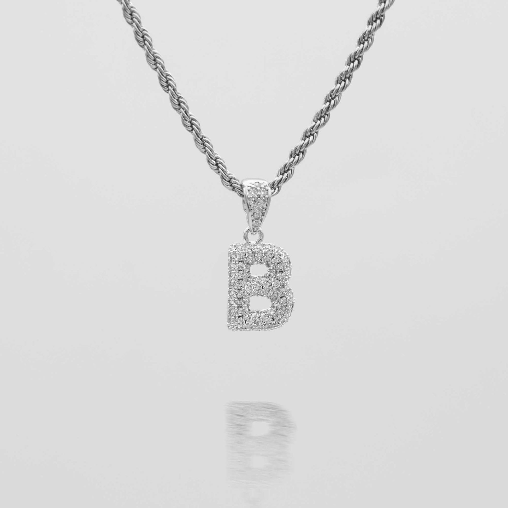 Pave Mini Bubble Initial Necklace - Image 12 - ISMI JEWELS