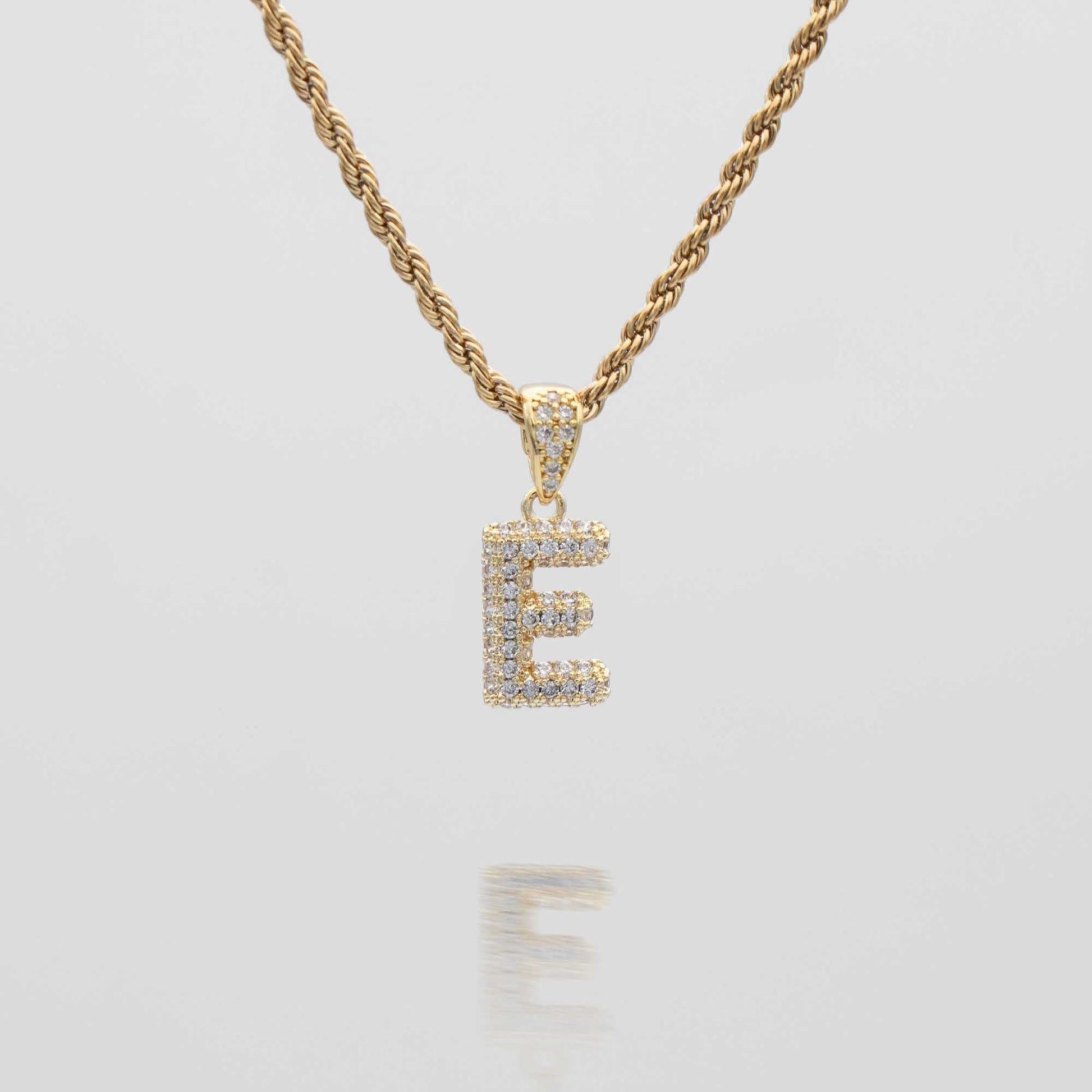 Pave Mini Bubble Initial Necklace - Image 17 - ISMI JEWELS