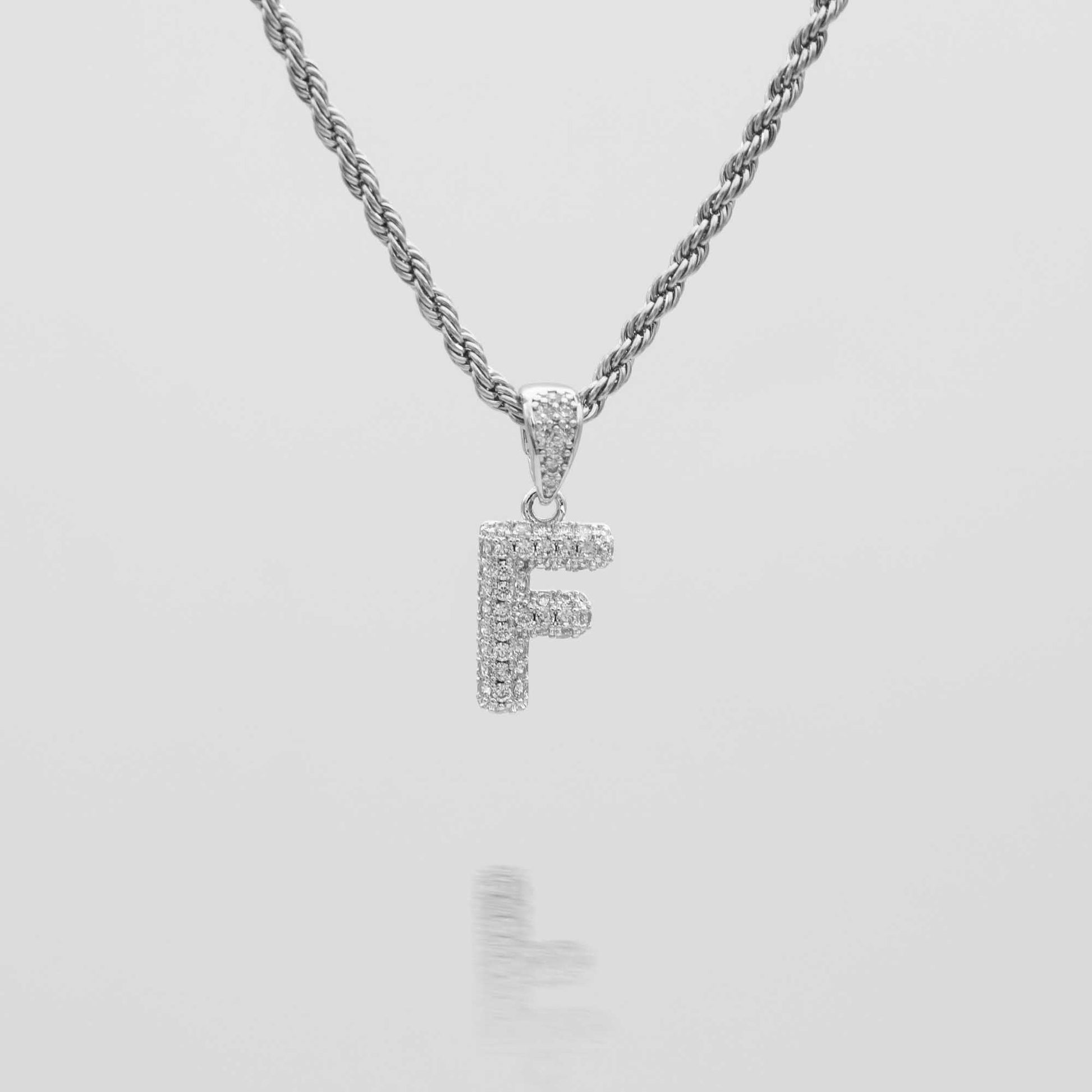 Pave Mini Bubble Initial Necklace - Image 20 - ISMI JEWELS