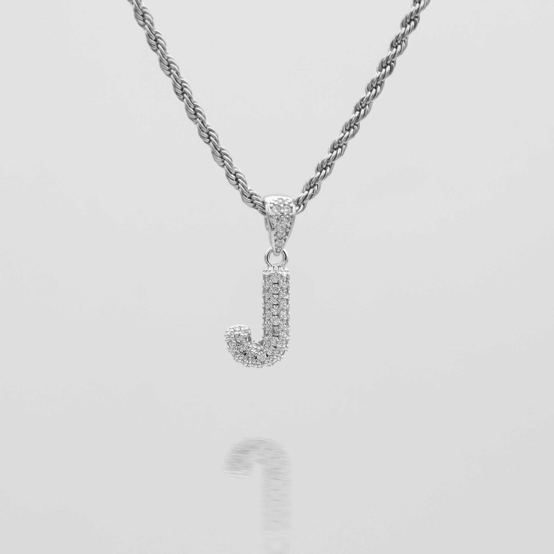 Pave Mini Bubble Initial Necklace - Image 28 - ISMI JEWELS