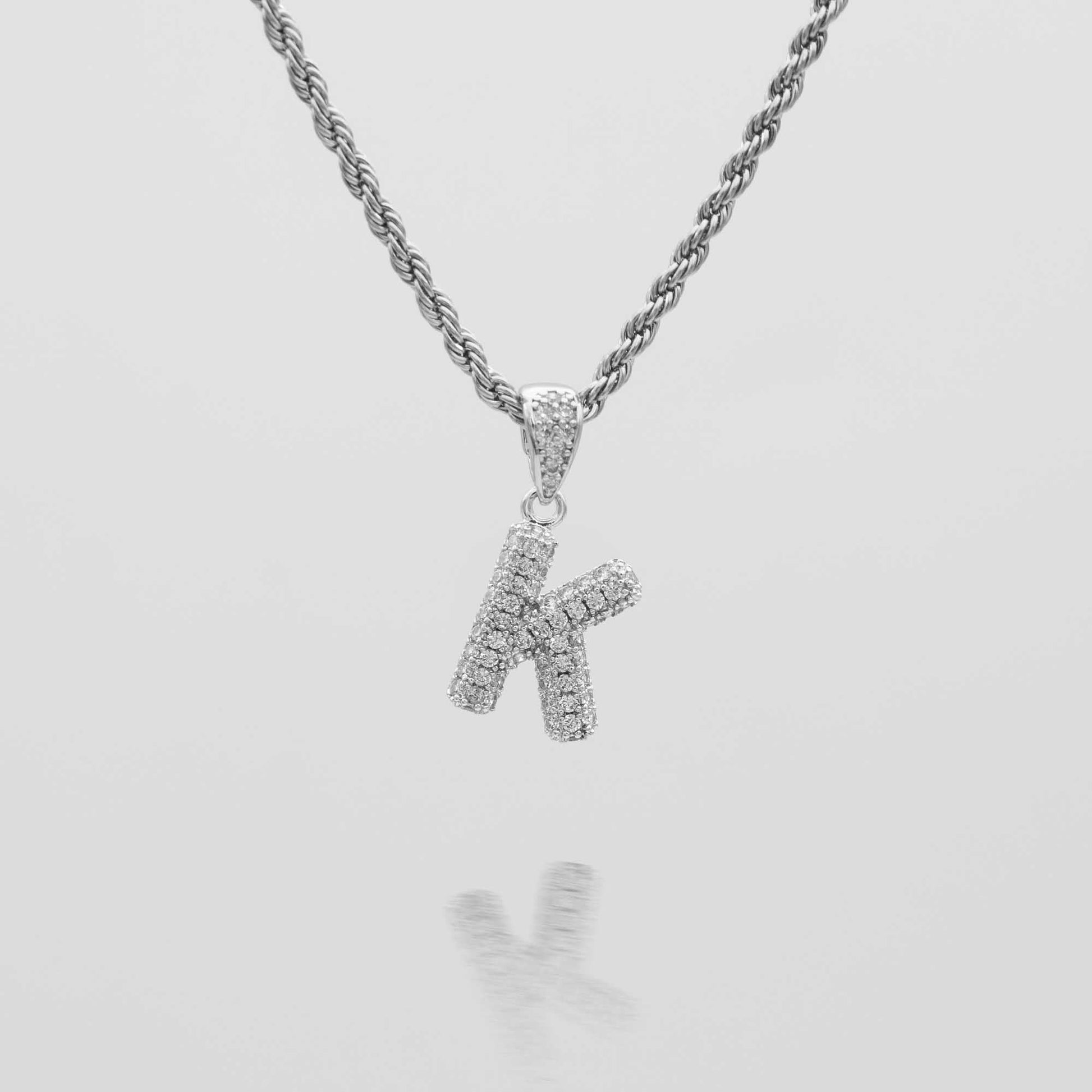 Pave Mini Bubble Initial Necklace - Image 30 - ISMI JEWELS