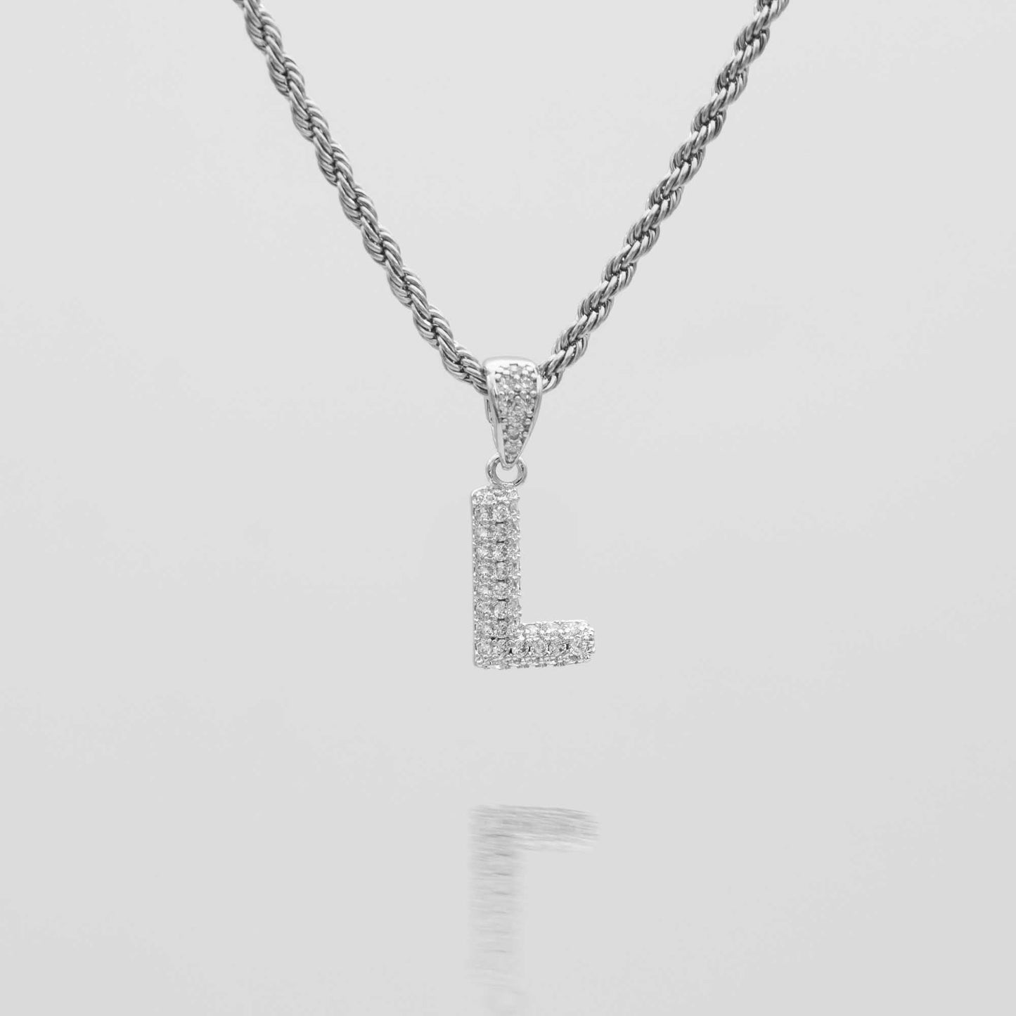 Pave Mini Bubble Initial Necklace - Image 32 - ISMI JEWELS