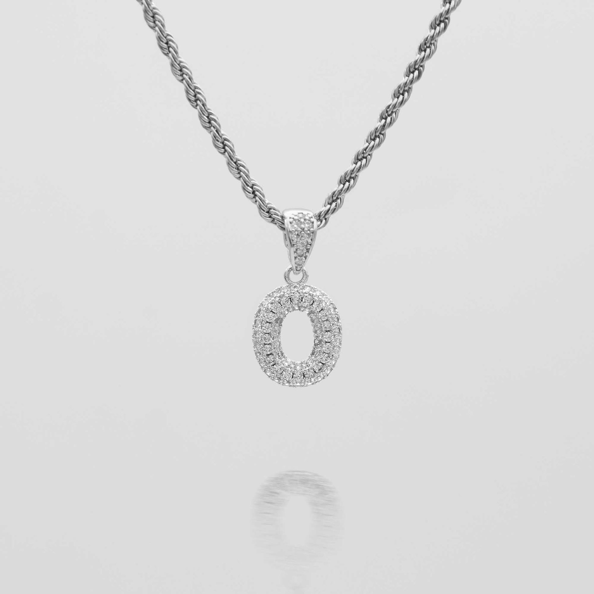 Pave Mini Bubble Initial Necklace - Image 38 - ISMI JEWELS