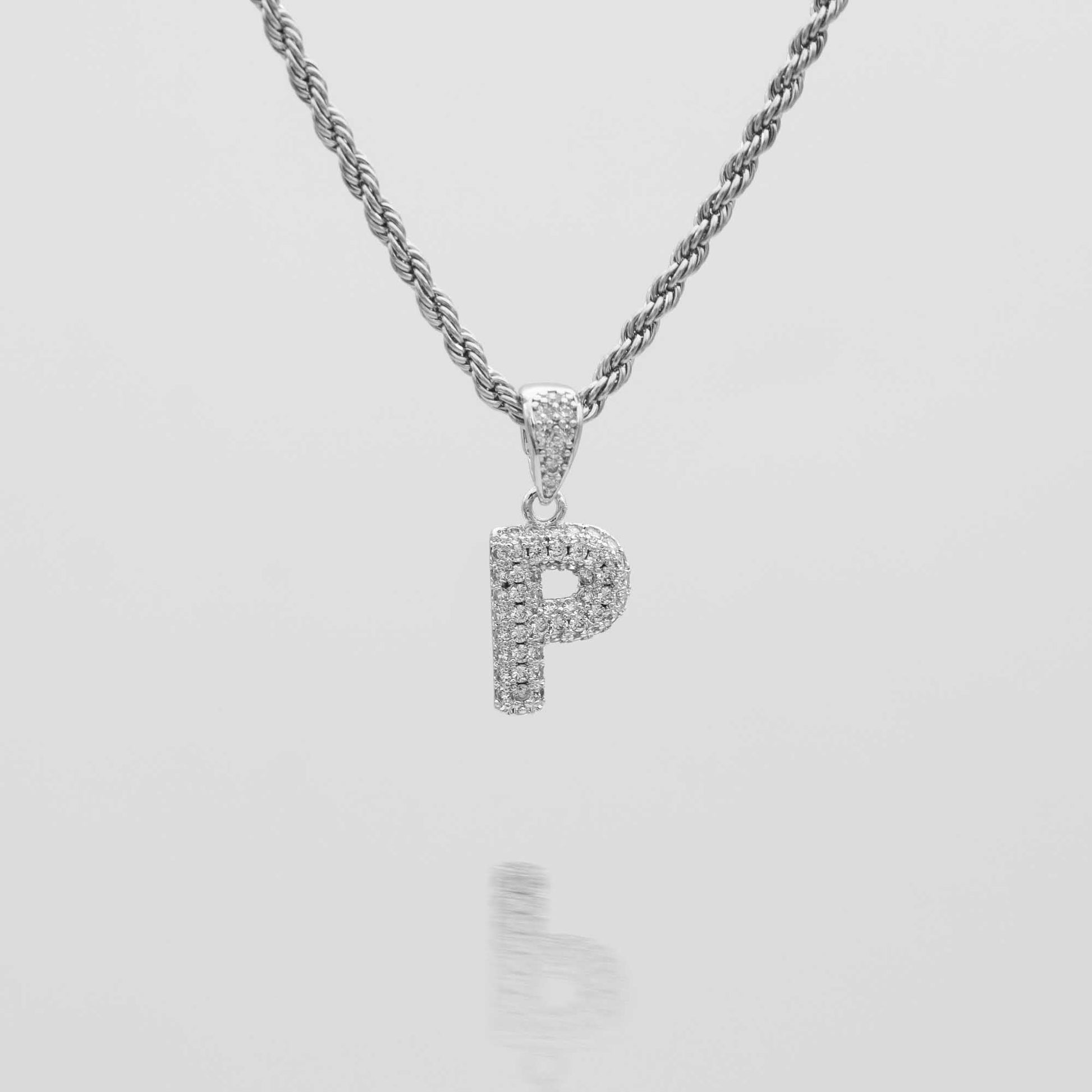 Pave Mini Bubble Initial Necklace - Image 40 - ISMI JEWELS