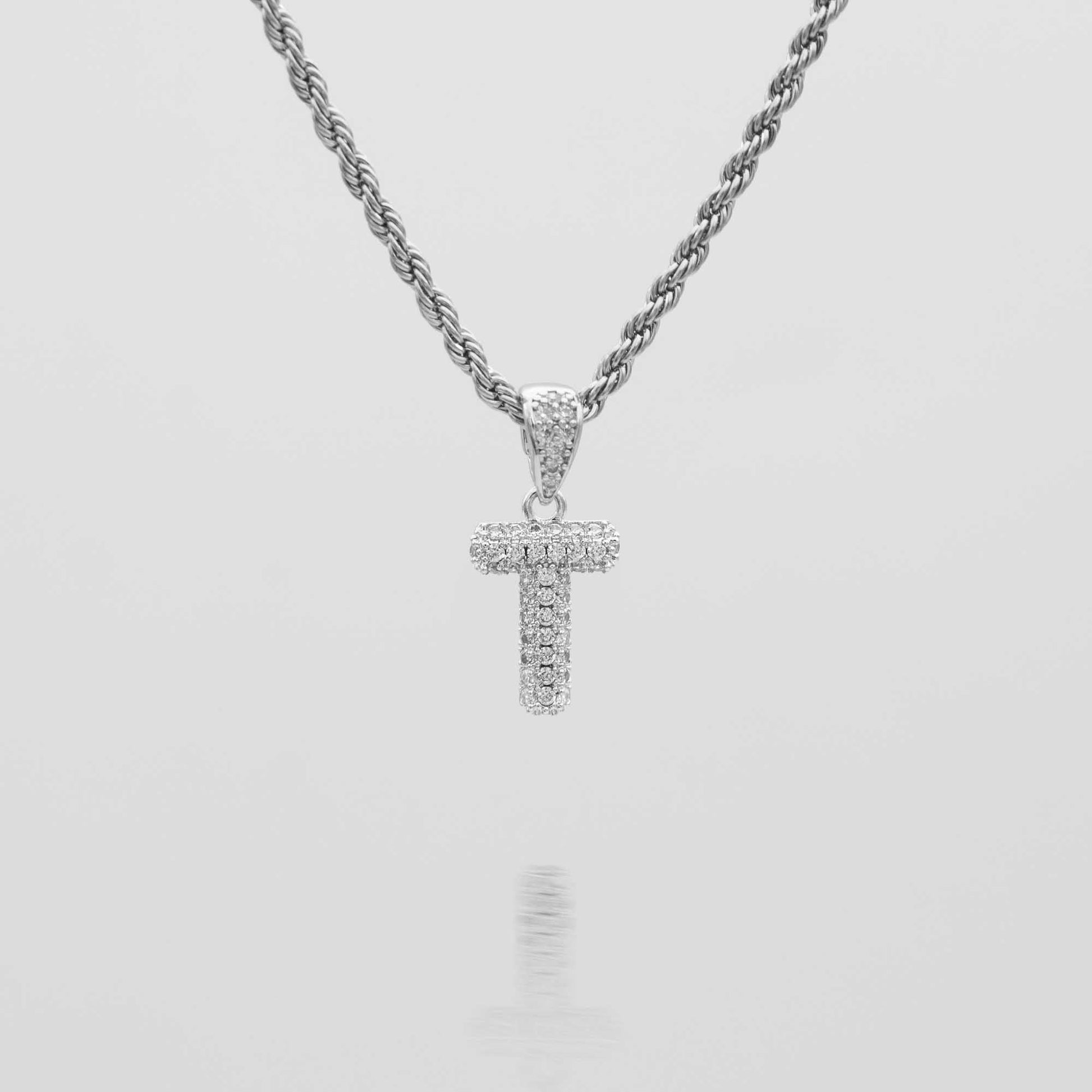 Pave Mini Bubble Initial Necklace - Image 48 - ISMI JEWELS