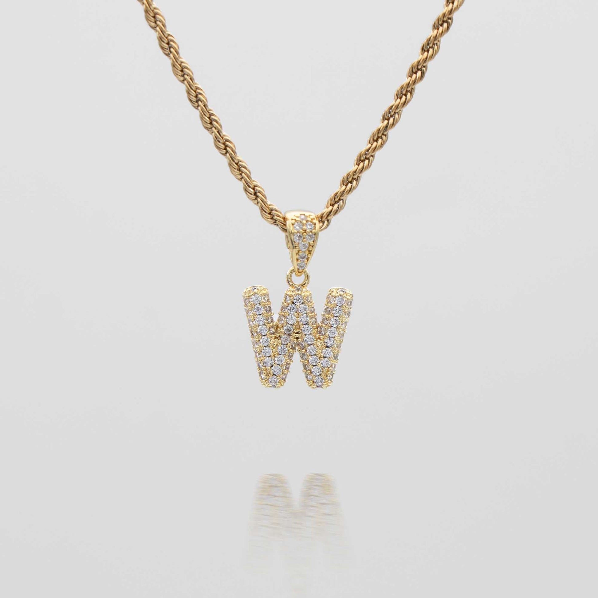 Pave Mini Bubble Initial Necklace - Image 53 - ISMI JEWELS