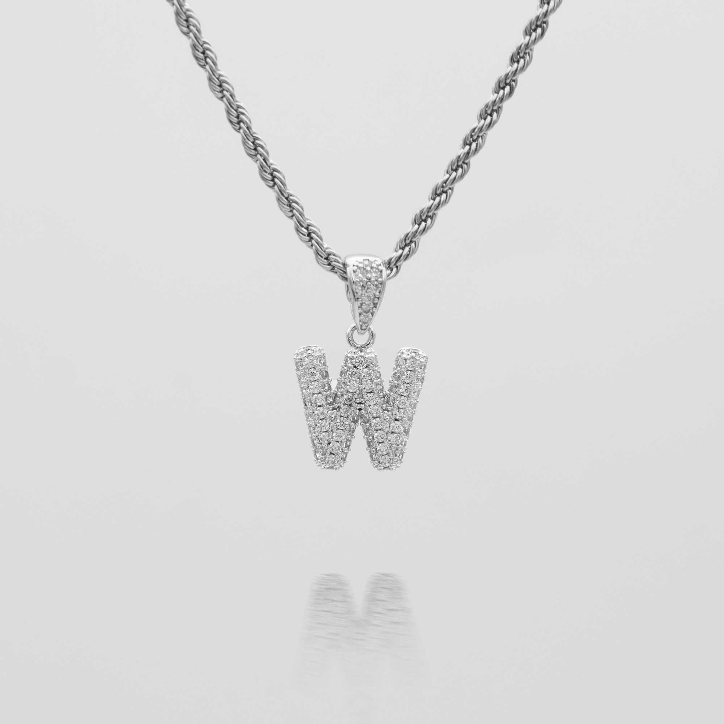 Pave Mini Bubble Initial Necklace - Image 54 - ISMI JEWELS