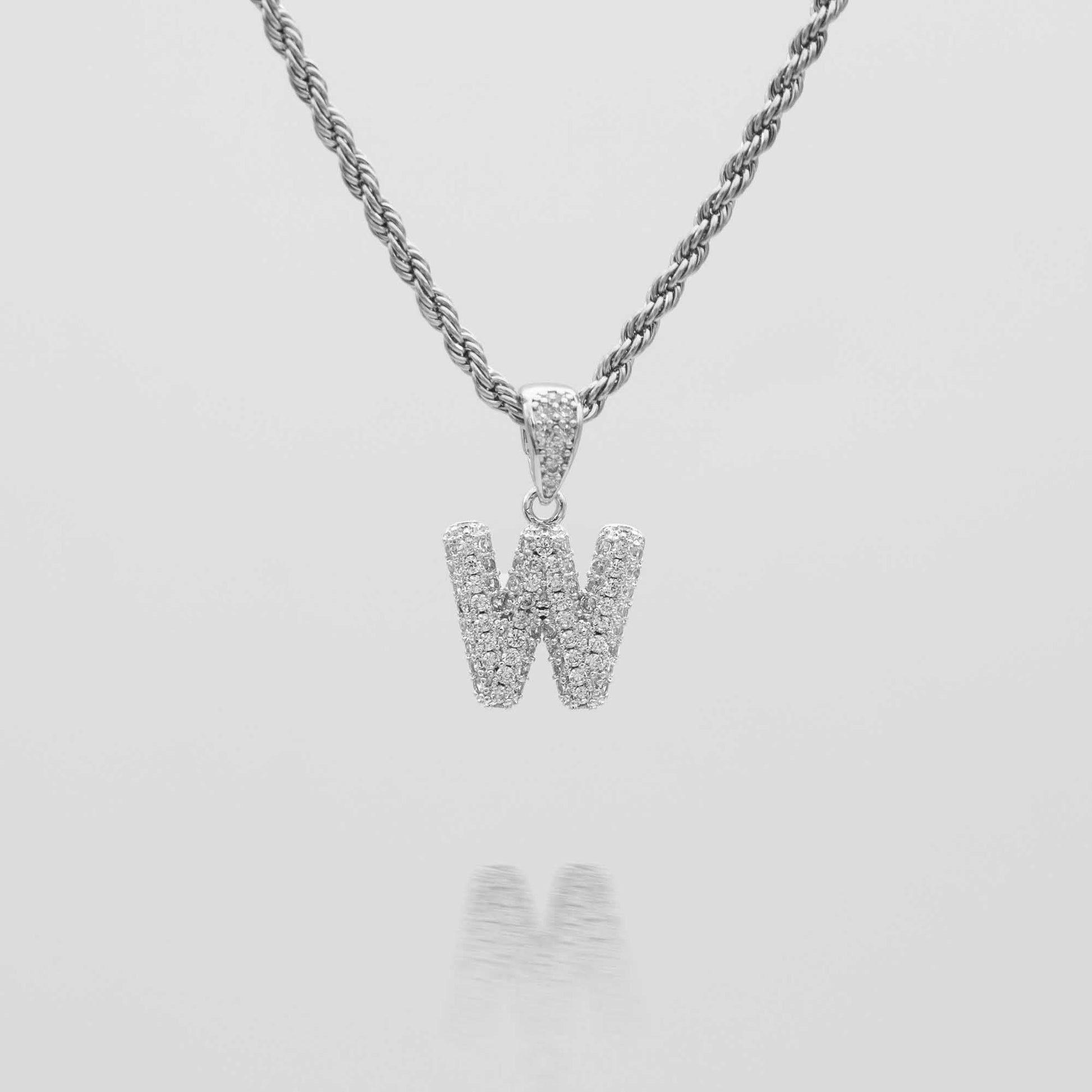 Pave Mini Bubble Initial Necklace - Image 54 - ISMI JEWELS