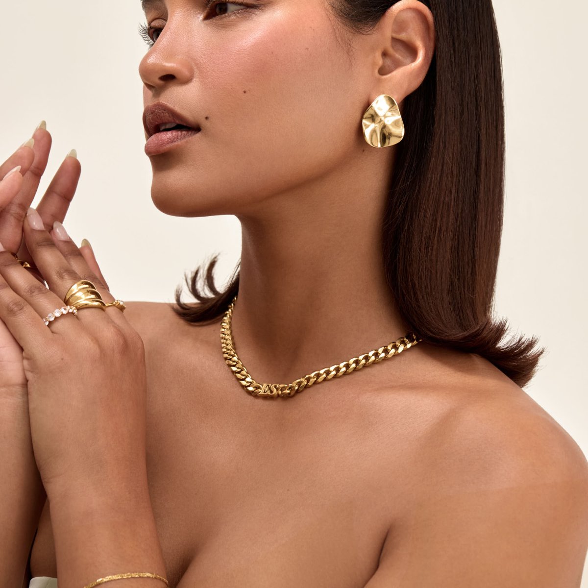 Initial Choker Necklace - ISMI JEWELS