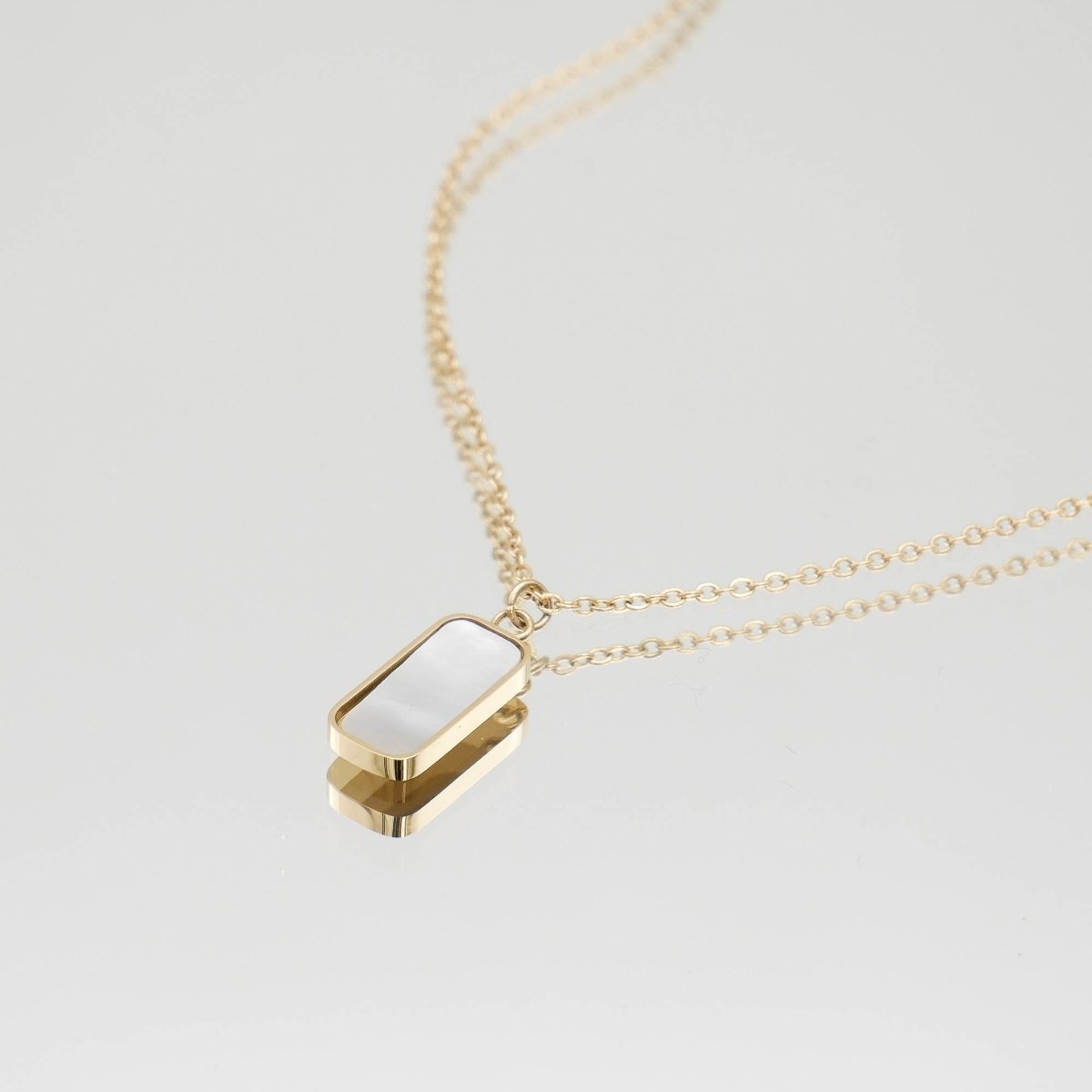 Janelle Opal Tablet Necklace - ISMI JEWELS