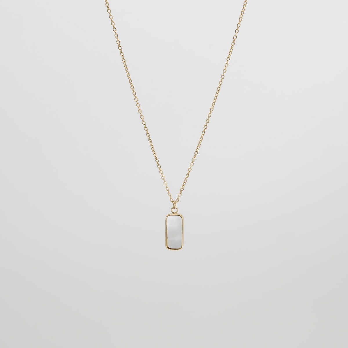 Janelle Opal Tablet Necklace - ISMI JEWELS