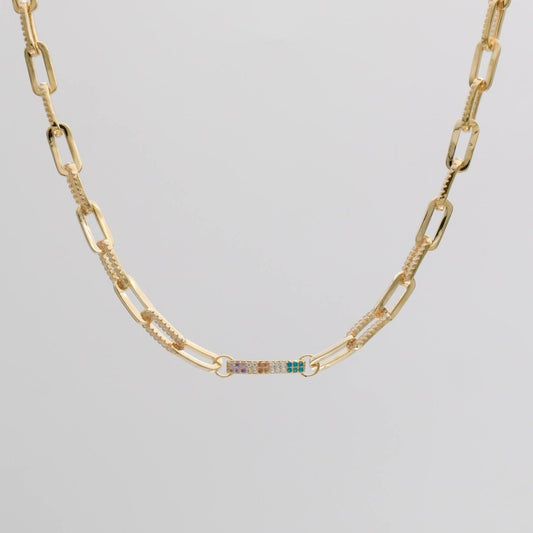 Joelle Paperclip Necklace - ISMI JEWELS