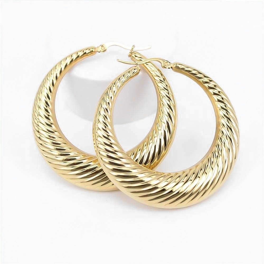 Julia Gold Filled Hoops - ISMI JEWELS