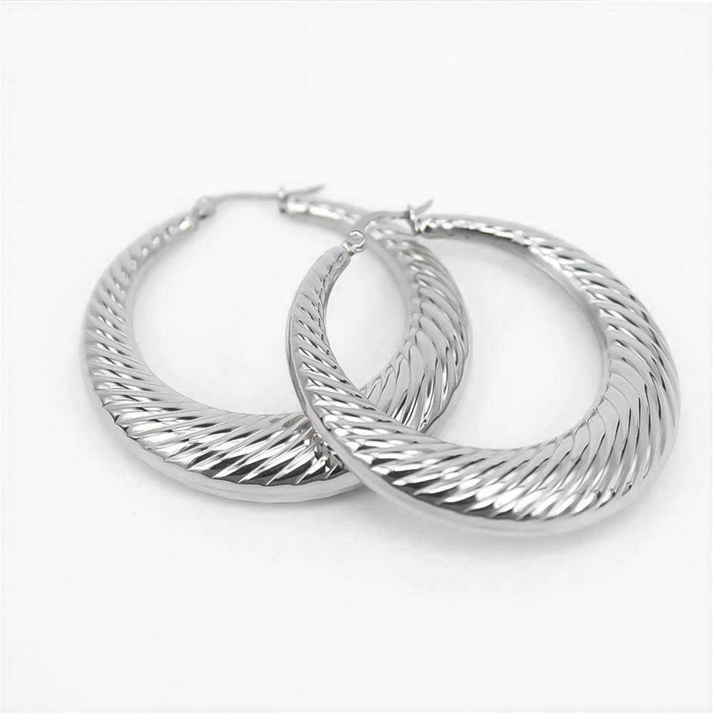 Julia Silver Hoops - Image 3 - ISMI JEWELS
