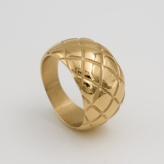 Kara Dome Ring | Gold - ISMI JEWELS