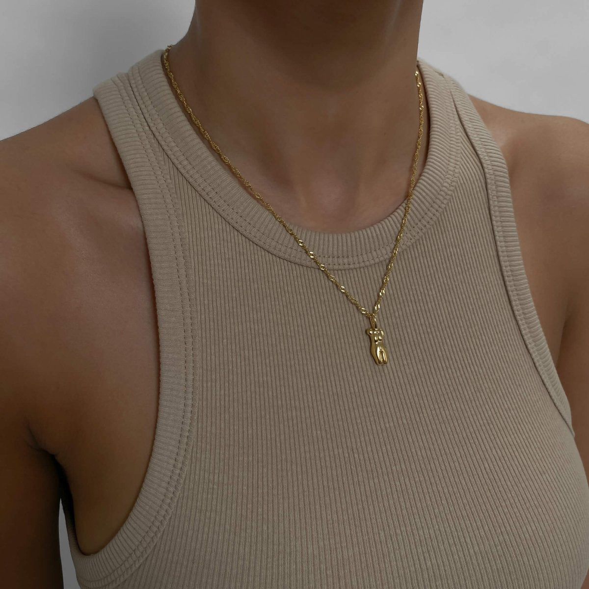 Kaya Figure Pendant Necklace - ISMI JEWELS