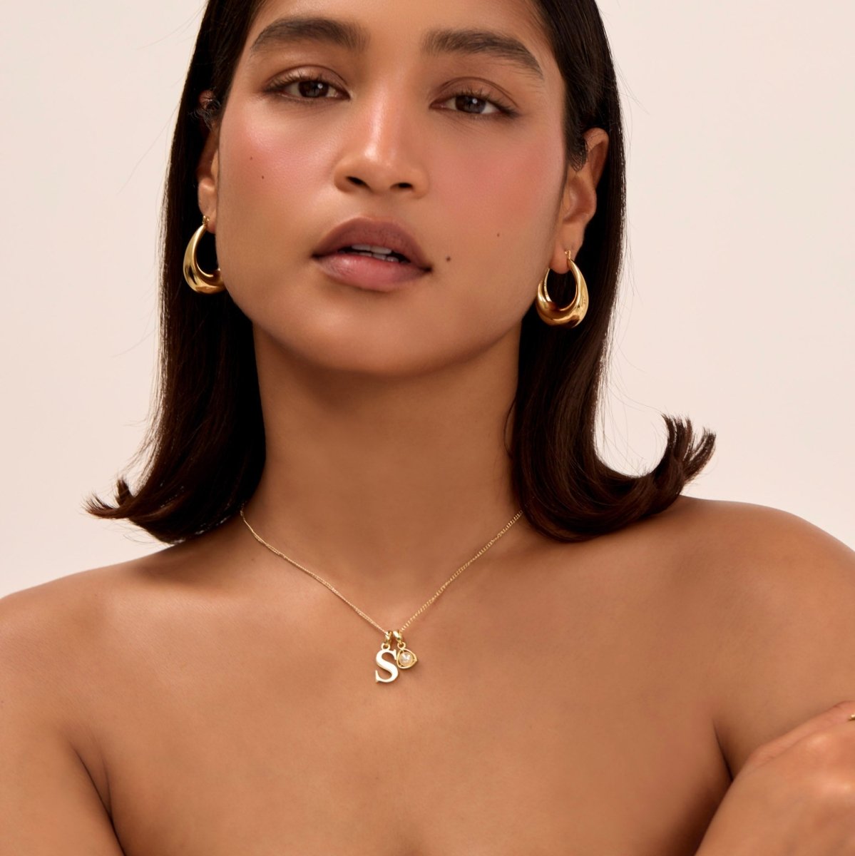 Kayla Initial & Birthstone Necklace - ISMI JEWELS