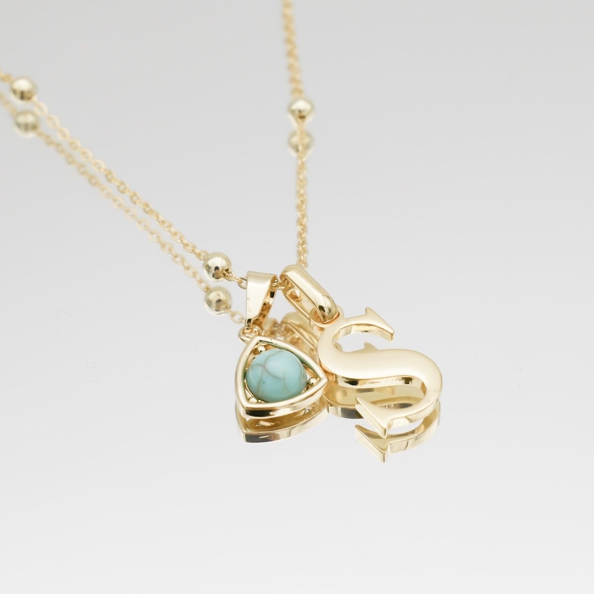 Kayla Initial & Birthstone Necklace - ISMI JEWELS