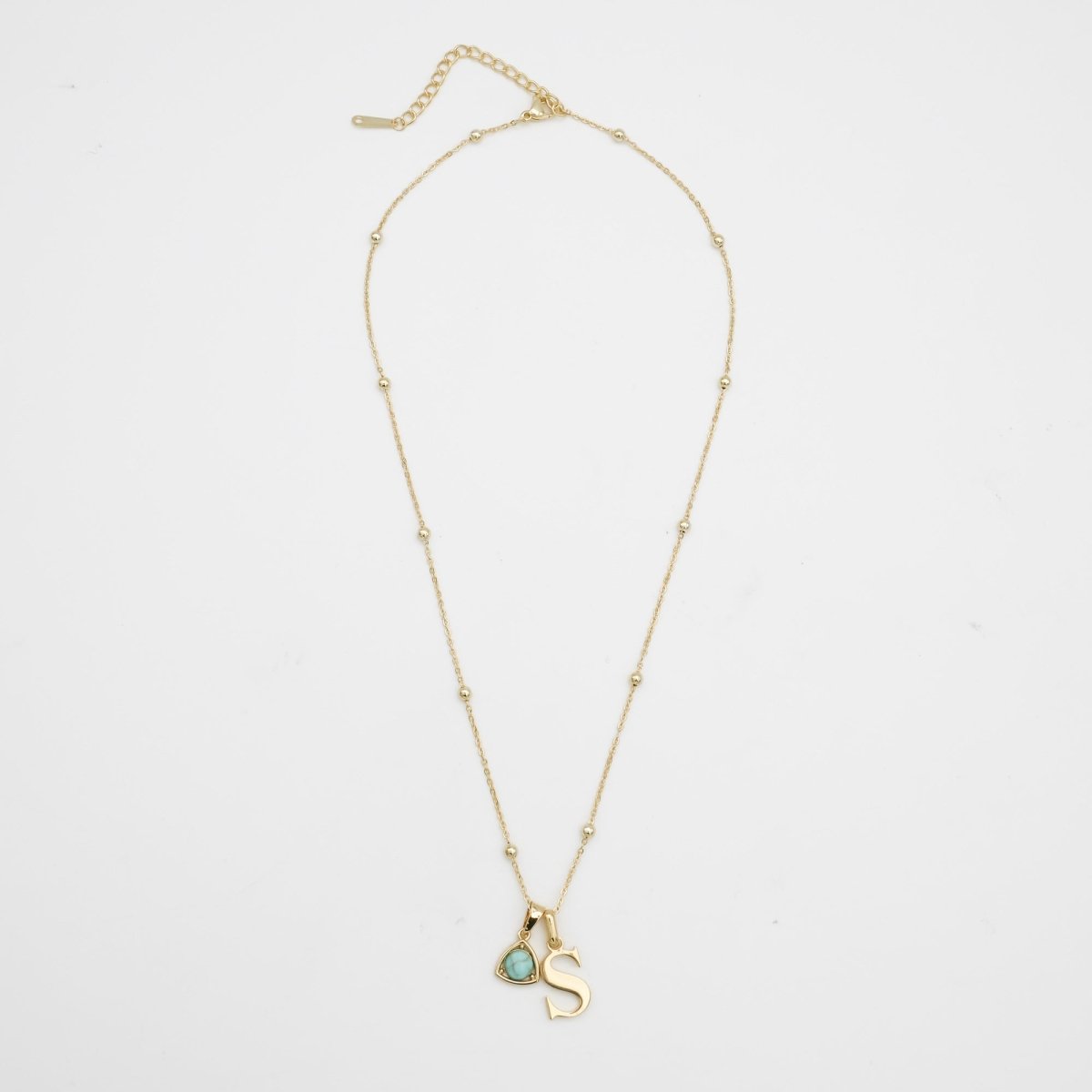 Kayla Initial & Birthstone Necklace - ISMI JEWELS