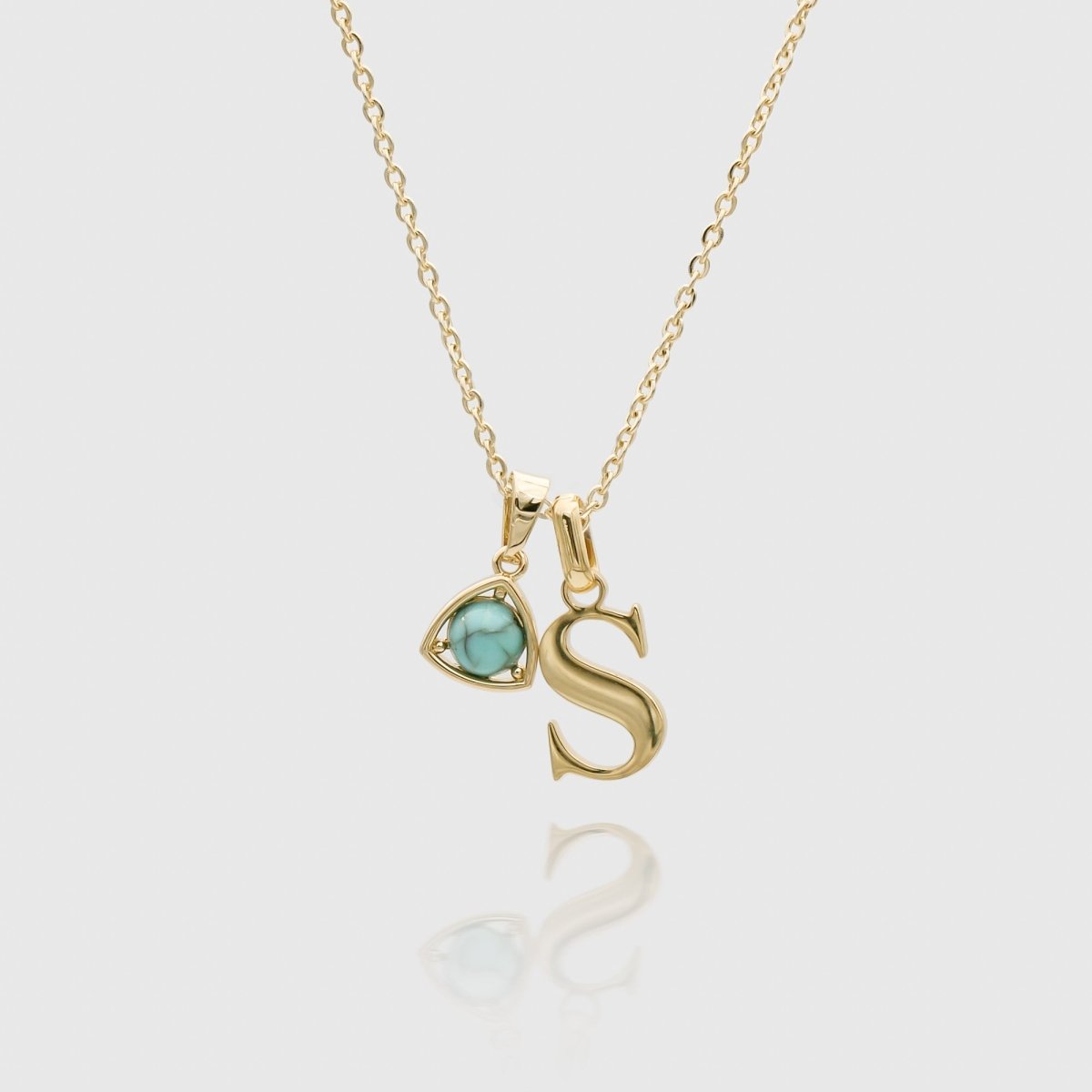 Kayla Initial & Birthstone Necklace - ISMI JEWELS